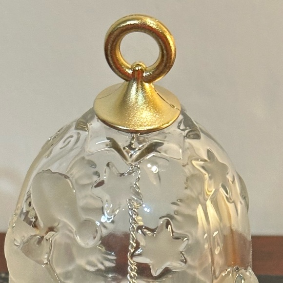 🎄VTG 1990s Mikasa Santa Claus Crystal Bell - Picture 3 of 8